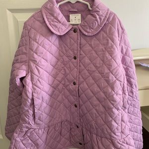 JCrew girls quilted peplum jacket